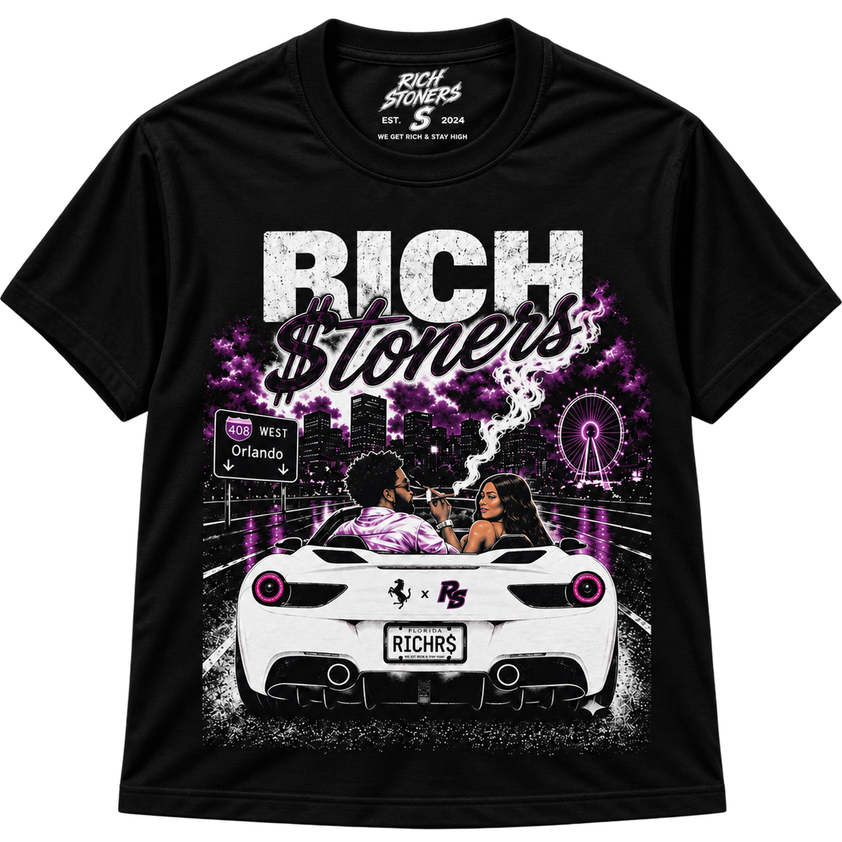 Rich Stoners Orlando Tee - Black
